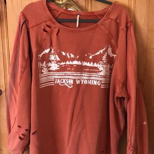 Free People oversized sweatshirt